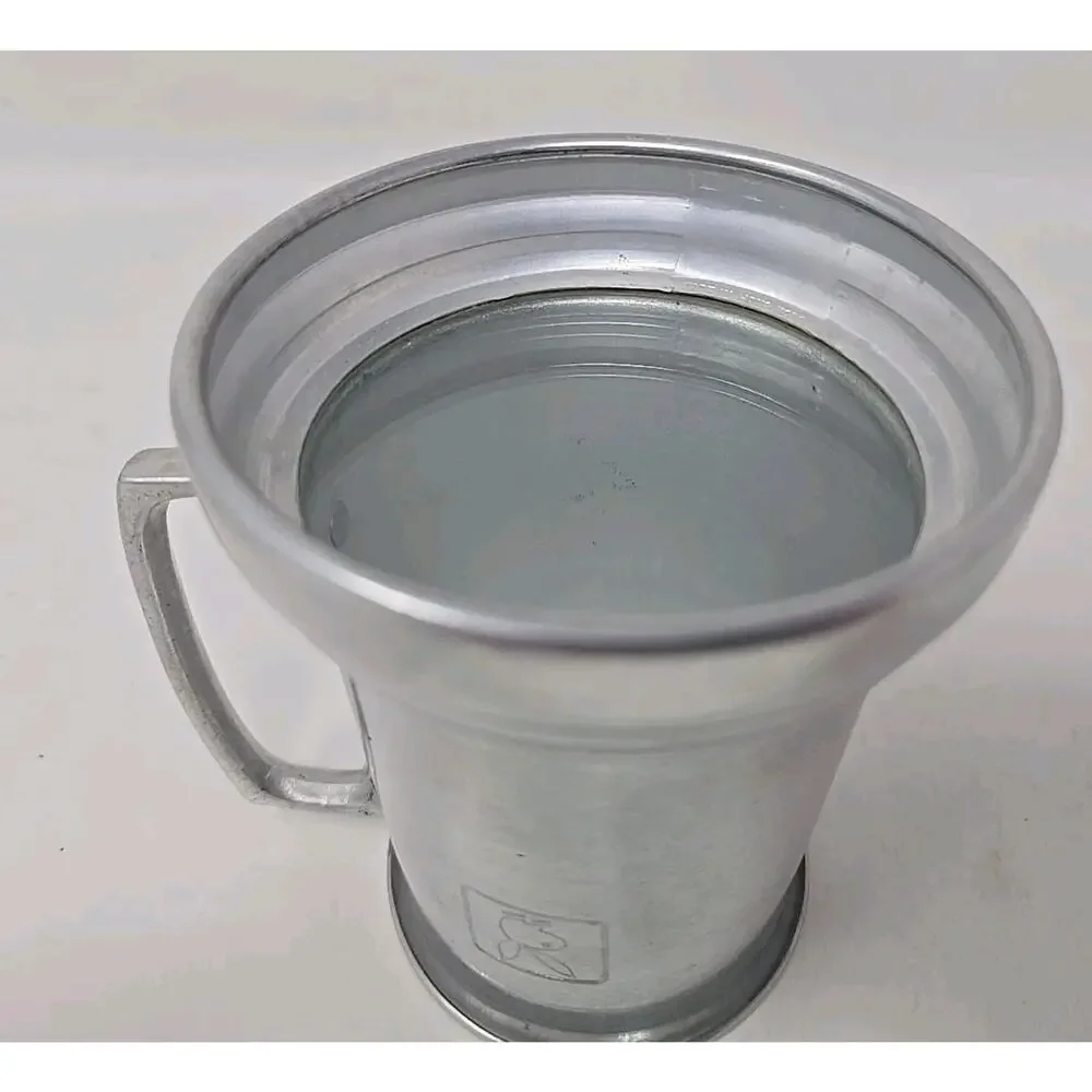 Vintage Playboy Bunny Aluminum Metal Clear‎ Bottom Beer Stein Mug U272